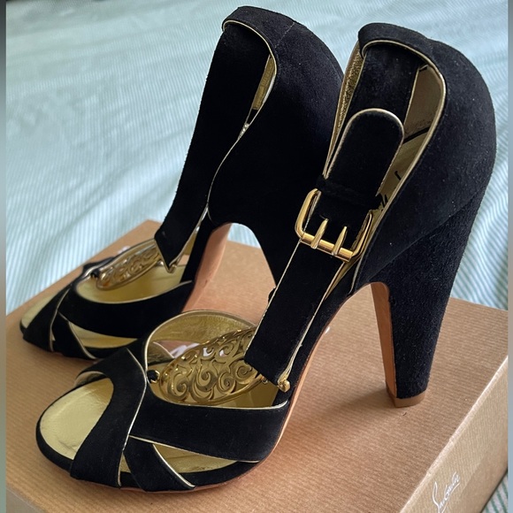 Giuseppe Zanotti Excellent condition Black Suede High Heel Sandals! IT 39.5 - Picture 3 of 6